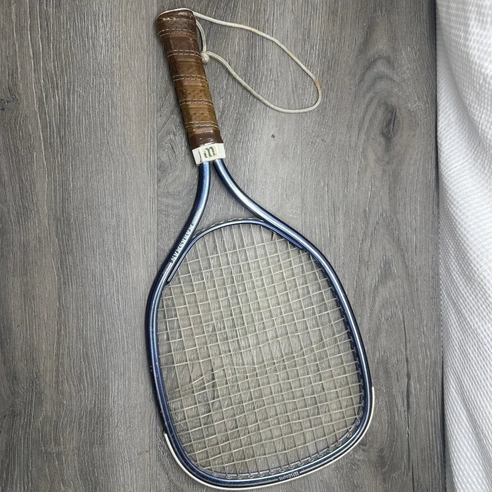 Wilson Marksman Racquet Racket CO85 3 7/8  Vintage Racquetball Wall Decor